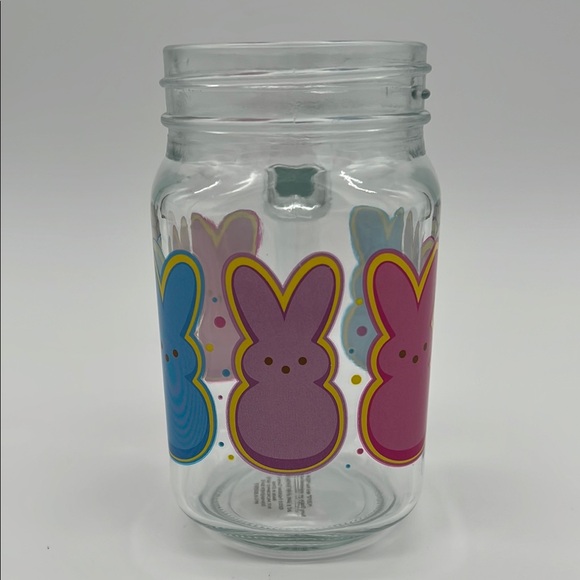 Peeps Bunnies Glass Jar Mug - Pink, Purple, Blue 2023 - Picture 2 of 8